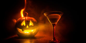Halloween,Pumpkin,Orange,Cocktails.,Festive,Drink.,Halloween,Party.,Funny,Pumpkin